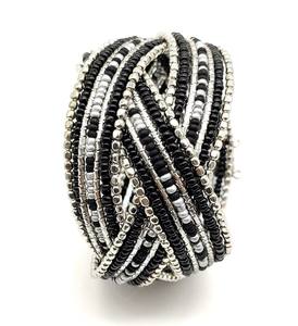 Brazalete abierto apilable con lentejuelas y flechas en capas de oro hecho a mano para mujer, brazalete con cuentas, joyería Bohemia, conjunto de pulsera para mujer, india - Product Image 4