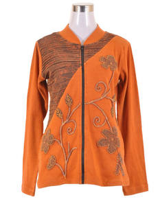 Bohemio hermoso lavado enzimático sudaderas con capucha chaqueta ropa CSWJ 362 - Product Image 1