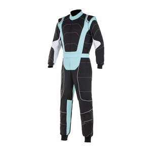 ชุดแข่งโกคาร์ทสำหรับผู้ชายทำจากปากีสถานชุดแข่งโกคาร์ทแบบกำหนดเองระบายอากาศสีดำกันลมสีเทาขนาดออสเตรเลีย - Product Image 6