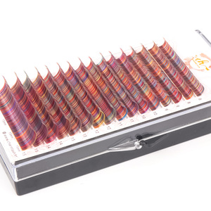 Corée fait à la main brun extensions de cils individuels 0.15mm mince BC Curl fournitures de gros avec boîte d'emballage - Product Image 4