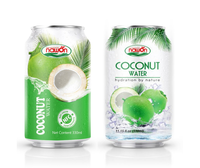 Distributeur d'eau de noix de coco Pure, 330ml, eau en noix de coco biologique avec clip, jus saine de thaïlande, prix de gros