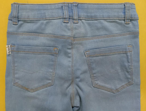 Lote de envío cancelado: Pantalones vaqueros casuales de algodón para niña, de marca, con cintura media, elásticos y con botones, stock de Bangladesh. - Product Image 3