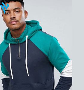 High Quality New <b>Men</b> Fashion <b>hoodie</b> Solid Color Panel Work For <b>Men</b> printed <b>Hoodie</b> - Product Image 3