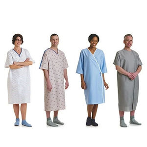 Bata médica de algodón para Hospital, uniforme de alta calidad Unisex - Product Image 3