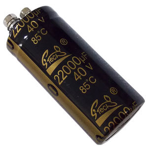 Condensadores electrolíticos de aluminio de Audio condensador Axial Snap-en el tornillo de la ondulación - Product Image 6