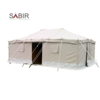 Tenda kanvas gurun mewah Arab kualitas tinggi 4x4 4x6meter tenda Qatar berkemah luar ruangan gaya Timur Tengah