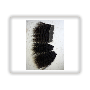 Paquetes brasileño de cabello rizado de alta calidad original Material de cabello humano para suministro a granel - Product Image 1