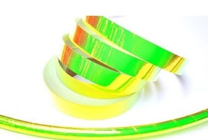 Aros Hula autoadhesivos Morph que cambian de Color índigo, 50mm de ancho, lados acrílicos activados por agua hechos de papel y poliéster, juguete divertido - Product Image 2