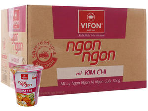 Vifon Ngon Ngon Kimchi 60g X 24 <b>Cup</b> (Halal) - Product Image 4