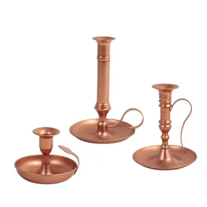 Gold Candle Holders for Taper Candles, Modern Decorative Candlestick Holder for Table, Centerpiece for Wedding, Dinning,