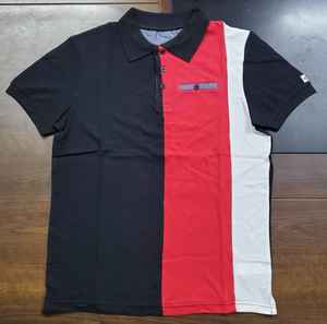 เสื้อเชิ้ตแขนสั้นผู้ชายลายทาง ผ้าถักย้อมสี 100% คอตตอน กันยับ ทรงปกติ สินค้าสต็อกจากบังกลาเทศ - Product Image 1