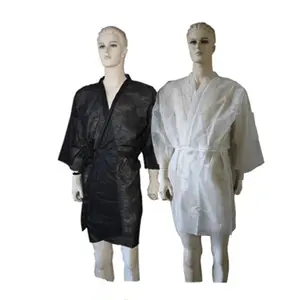 Camici da laboratorio monouso in polipropilene non tessuto con moq stile kimono 1044.6 pezzi
