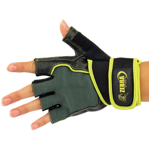 ถุงมือยกน้ำหนักครึ่งนิ้วสำหรับผู้ชาย/ผู้หญิงผ้าไลคร่าและไมโครไฟเบอร์ติดป้ายตามต้องการ - Product Image 6