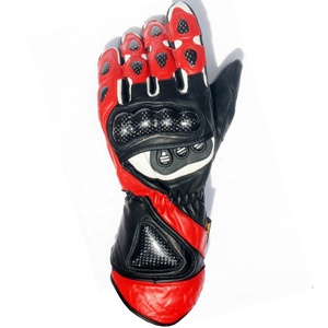 Guantes de Motocicleta Transpirables 3D Deportivos con Protección Completa en los Nudillos, Pantalla Táctil, Personalizados para Hombre, de Verano, de Cuero PU con Cierre de Velcro - Product Image 3