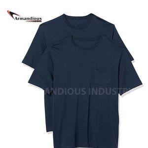 Camiseta de gimnasio ajustada para hombre con manga corta de algodón/poliéster tejido de punto camiseta de entrenamiento informal para culturismo y Fitness - Product Image 5