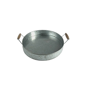 Bandeja de comida galvanizada de último diseño con asas de cuerda, bandeja para servir alimentos de tamaño personalizado de la mejor calidad en la India - Product Image 4