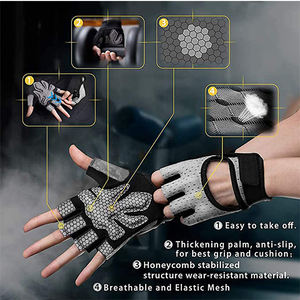 Gros Gants De Levage Formation Gym Workout Bodybuilding Fitness - Product Image 3