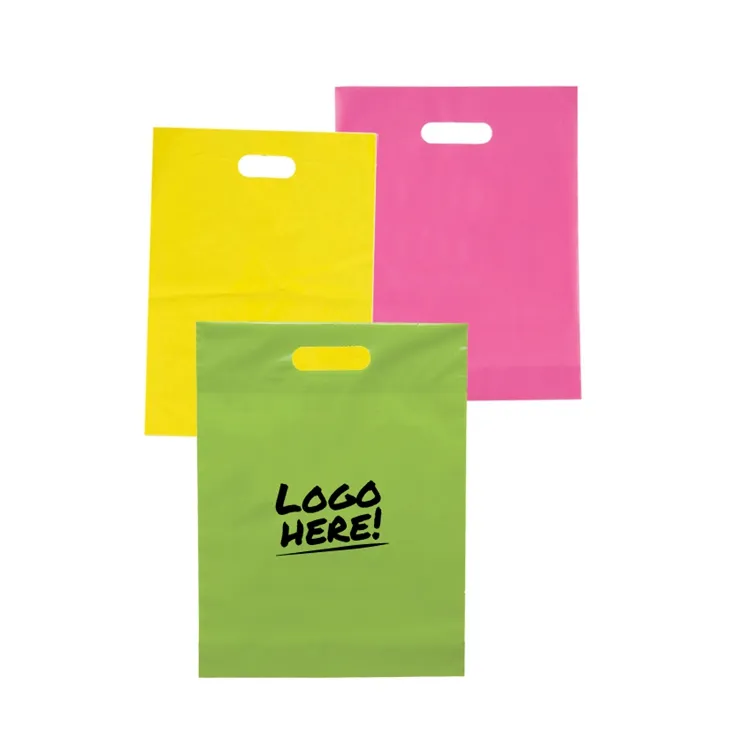 HOTTEST item 2022 Top 10 Seller deal carrier bags hot selling plastic shopping bag cheap pe die cut carry bag