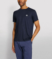 T-shirt de course pour homme personnalisé avec impression par sublimation, sans logo, couleur néon unie, blanc, gris, bleu, tricoté, respirant, écologique