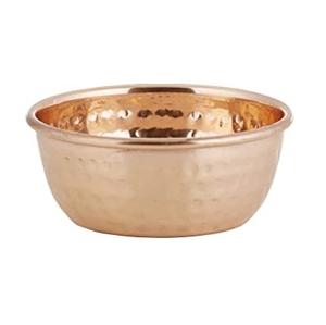 Tazón de Sopa de Cobre con Acabado Martillado para Uso en la Cocina - Product Image 1