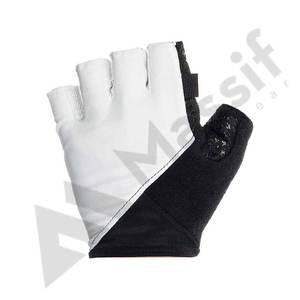 Guantes de Ciclismo de medio dedo Unisex de alta calidad cuero genuino para carreras y actividades al aire libre cinturón transpirable - Product Image 4