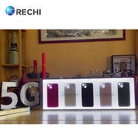 RECHI comptoir lumineux personnalisé acrylique accessoire de téléphone au détail POS présentoir plateau pour différents modèles de téléphone affichage de démonstration