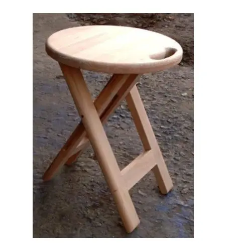 Fourniture de meubles Tabouret pliable en bois décoratif de bonne qualité Table pliante légère pour bureau et cabines de médecin