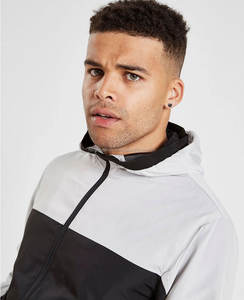 2022 conception de logo personnalisé hommes Streetwear respirant coupe-vent veste solide vert réversible et coupe-vent - Product Image 3