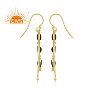 925 Sterling Silver Natural <b>Black</b> Onyx Gemstone <b>Dangle</b> <b>Earring</b> For Women Jewelry For Women Gift For Her - Product Image 3