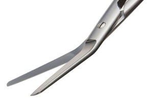 FERGUSSON 16cm Ciseaux manuels coudés en acier inoxydable Base de conception plate pour instruments chirurgicaux - Product Image 2