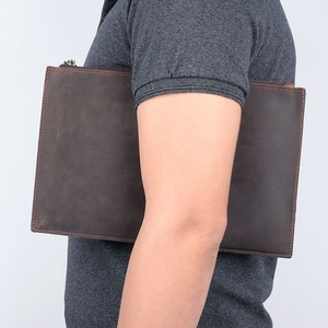 Vintage Leather Clutch Bag for Men Hand Purse Big Size Document Envelope Bag for Man Big Wallet MBF-0564 - Product Image 3