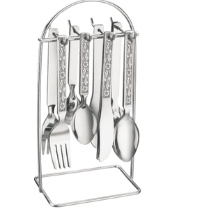 Restaurante Cocina Hecho a mano Decorativo Acabado brillante Juego de cuchara para hoteles y restaurantes Catering Uso Cena Cubiertos - Product Image 4