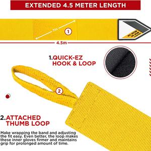 Custom 100% <b>Elastic</b> Cotton MMA Hand Wraps <b>Bandages</b> Solid Colors Print Pattern All Sizes for Boxing - Product Image 2