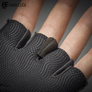 Guantes de entrenamiento unisex con logotipo personalizado para mujer, guantes de entrenamiento de soporte de muñeca para gimnasio, venta al por mayor para competiciones de levantamiento de pesas - Product Image 4