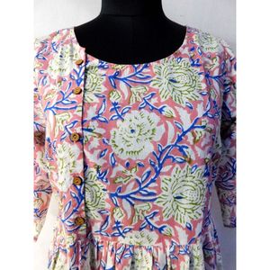 Robe longue boutonnée pour femme, style bohème hippie, en pur coton indien tissé, tissu de haute qualité, pour tenue décontractée - Product Image 3