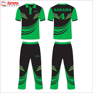 ชุดคริกเก็ตแขนสั้นรุ่น 001 ดีไซน์ใหม่สำหรับผู้ชายจาก Sarama Sports แบบสั่งทำพิเศษ - Product Image 1