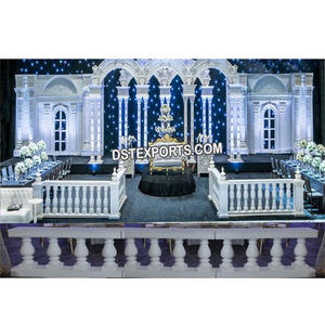Wedding Stage Fiber Balconies Decor <b>Props</b> Latest Wedding Fiber Balcony for Decoration Modern Fiber Decoration <b>Props</b> - Product Image 1