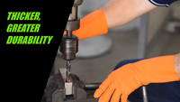 Guantes impermeables reutilizables multiusos, resistentes a la abrasión, para mantenimiento industrial y doméstico