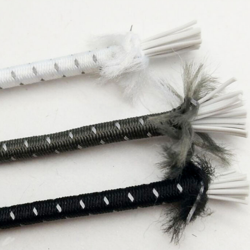 Прочный сверхпрочный эластичный спортивный банджи-шнур диаметром 4 мм, полиэфирный круглый эластичный ударный эмульсионный резиновый шнур, уличный шнур