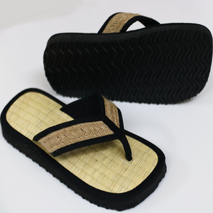 Eco-Friendly Seagrass Open-Toe Spa Slides Light Weight Anti-Slippery <b>Massage</b> Flip Flops Winter Cinnamon & Summer Use - Product Image 3