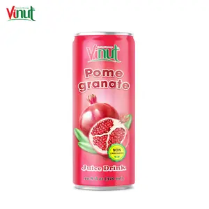 320ml VINUT Hot Sale Good Smell Sweet No Preservatives Soft Drink Private Label Beverage Canned Pomegranate juice drink
