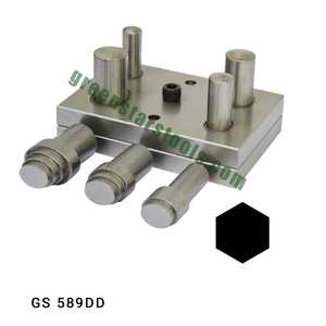 Coupe-disque hexagonal fantaisie avec poinçon GS 589DD outils de bijoux pour outils de bijoux - Product Image 1