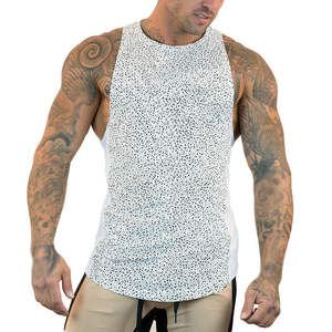Gym Fitness Bodybuilding Tank Tops Loose Open Side <b>Sleeveless</b> <b>Shirts</b> Vest Men Fashion Hip Hop Workout Clothing - Product Image 5