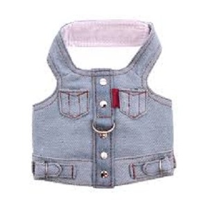 Arnés de perro pequeño de diseño personalizado, Material vaquero, ropa y ropa de nailon para mascotas con logotipo, precio de fábrica para caminar, tamaño de la - Product Image 1