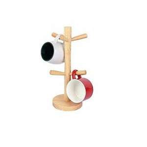 Porte-tasses en bois massif pour tasse, nouveau support décoratif pour la maison et la cuisine, meilleures ventes, - Product Image 1