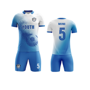 Conjunto de Uniforme de Fútbol Personalizado al por Mayor con Logotipo, Nuevo Estilo de Camiseta de Entrenamiento de Fútbol para Niñas/Niños, Nombre del Equipo de Fútbol Americano Incluido - Product Image 1