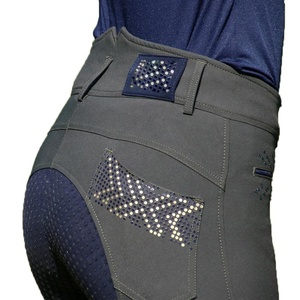 Culotte équestre à forte demande poche zippée taille haute Jodhpurs pantalon personnalisé fabrication de vêtements d'équitation pour femmes - Product Image 3