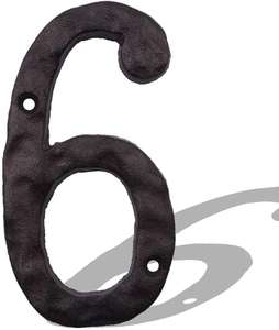 Numéros de maison, numéros d'adresse en fonte métallique - Product Image 4