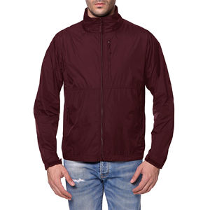 Veste coupe-vent en toile imperméable à glissière pour hommes avec capuche et col montant pour les sports d'hiver pour l'extérieur - Product Image 3