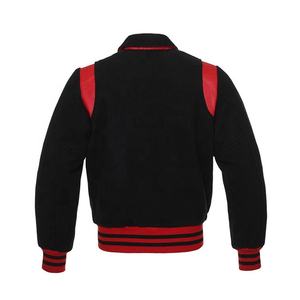 Veste universitaire en laine Letterman pour collège et hommes grande taille en gros Logo personnalisé toile Streetwear pour hiver Baseball personnalisable - Product Image 3